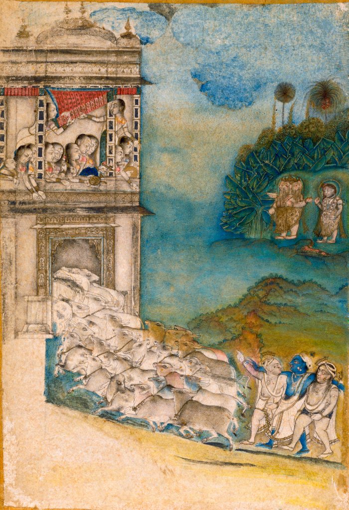 Detail of The Hour of Cowdust by Chokha