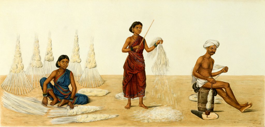 Detail of Gunny sack makers by Unknown