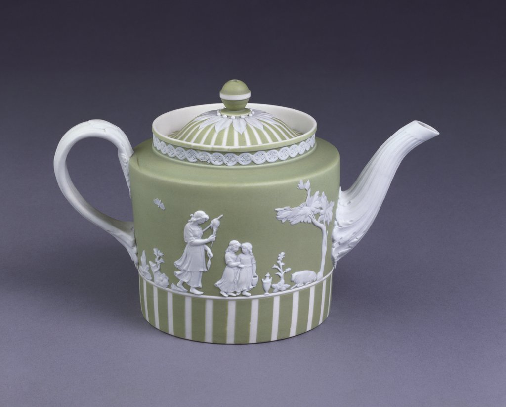 Detail of Teapot by Elizabeth Templetown(Lady)