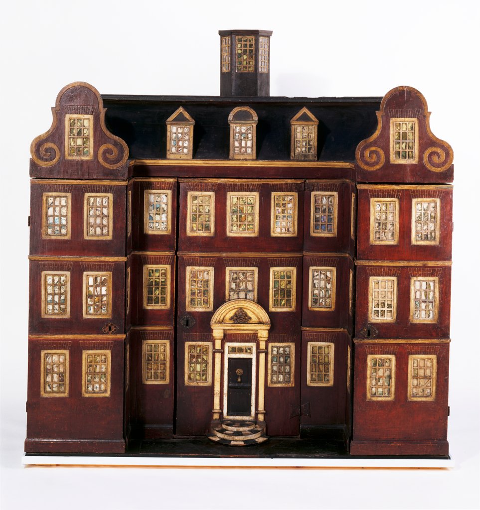 Detail of Doll's house wardrobe by Anonymous