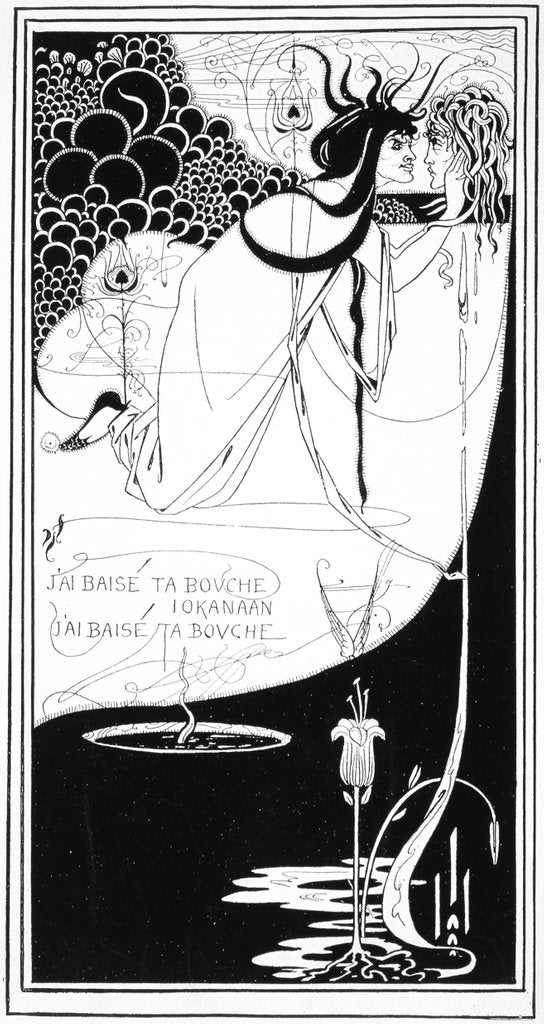 Detail of The Climax by Aubrey Vincent Beardsley