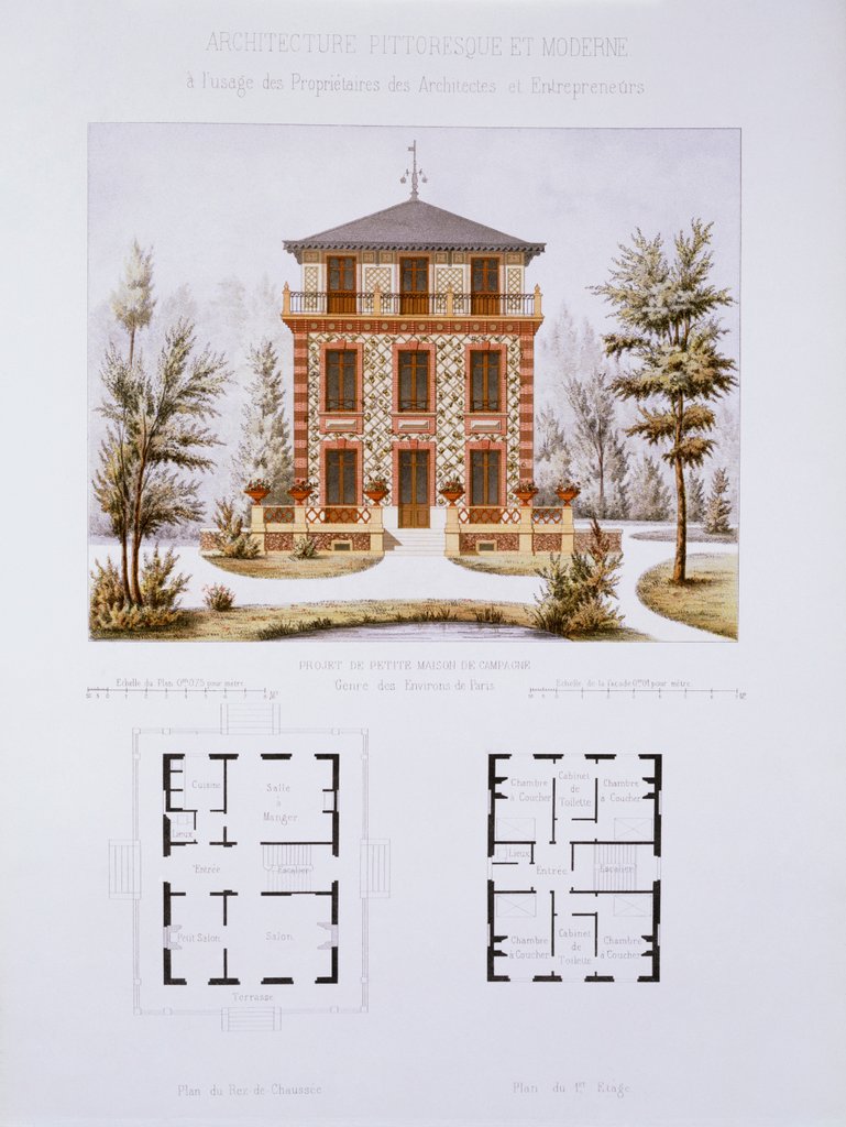 Detail of The Little Country House by Anonymous