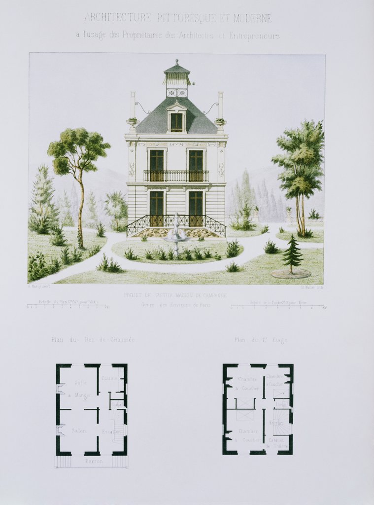 Detail of The Little Country House by Anonymous