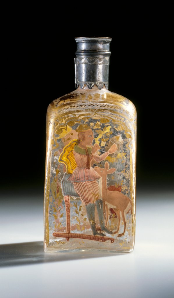 Detail of Bottle. Deccan, India, 18th century by Unknown
