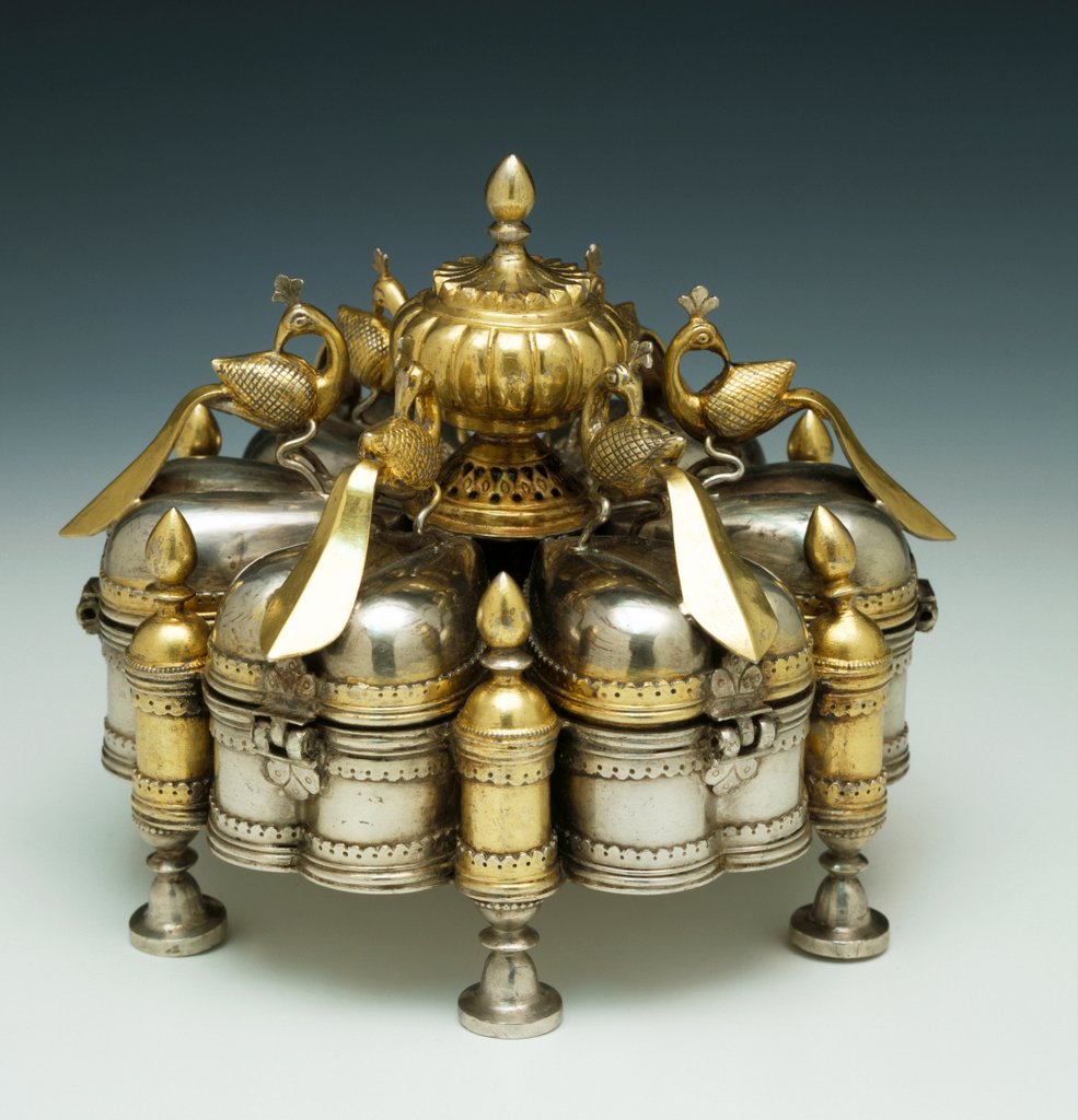 Detail of Spice Box. Malwa, India, 19th century by Unknown