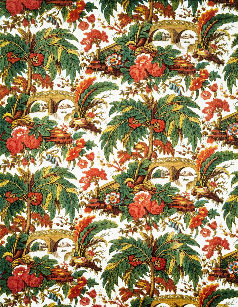 Detail of Furnishing Fabric. England, mid 19th century by Peel & Co