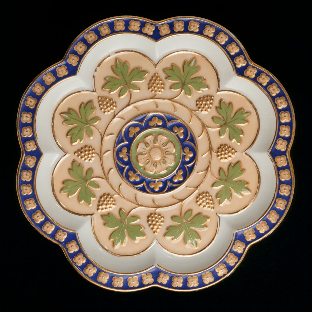 Detail of Octagonal plate by Augustus Welby Northmore Pugin