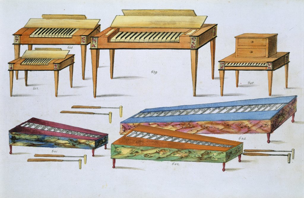 Detail of Pianos by Anonymous