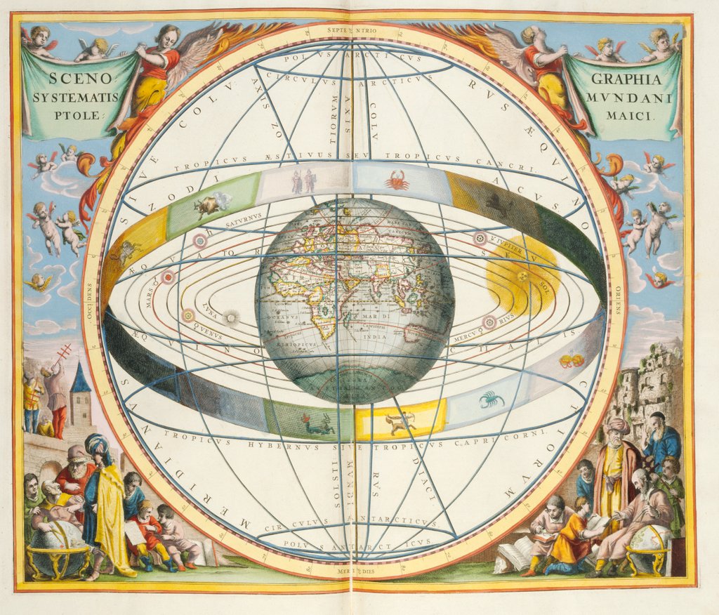 Detail of Harmonia Macrocosmica by Andreµ  Cellarius