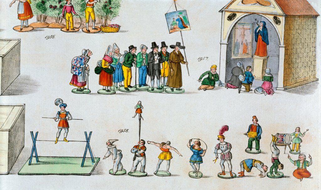 Detail of Circus figures, detail. Germany, 19th century by Anonymous