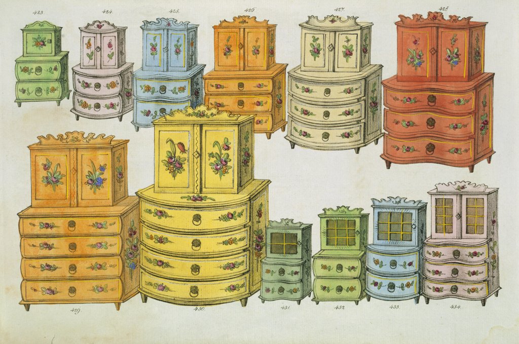 Detail of Chest of drawers by Anonymous