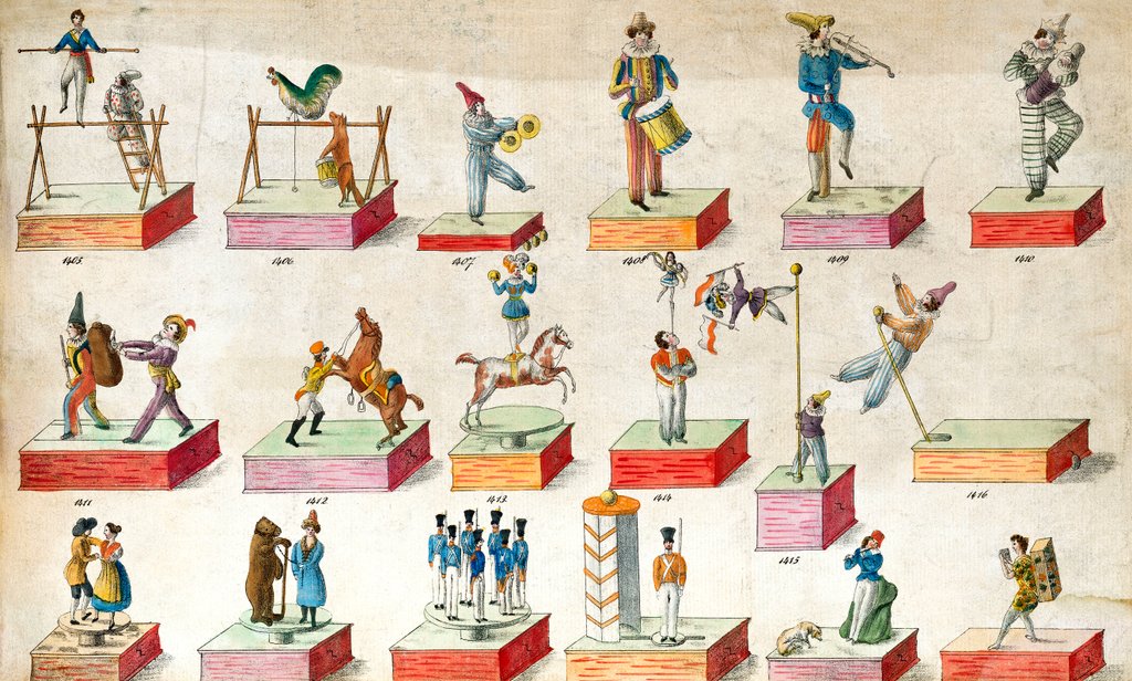 Detail of Circus acts. Germany, 19th century by Anonymous