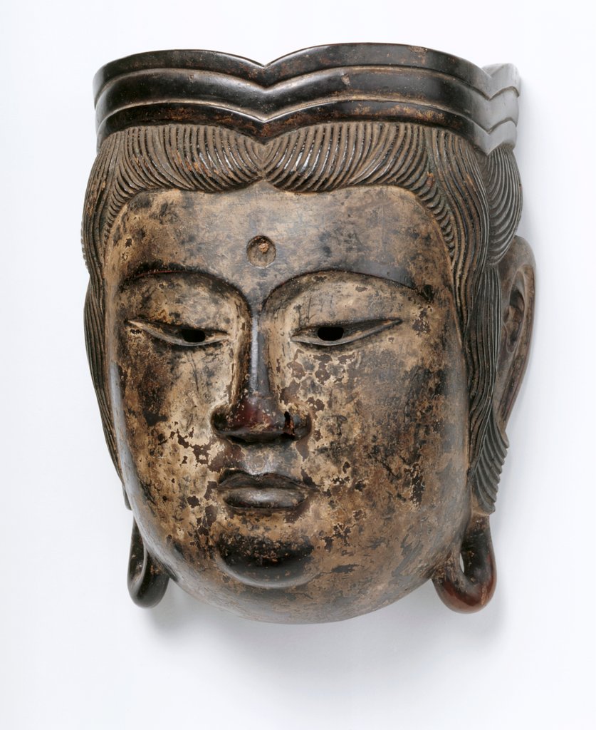 Detail of No Theatre Bodhisattva Mask by Unknown