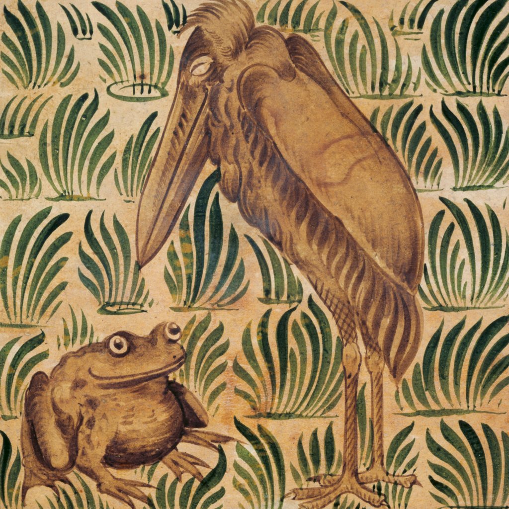 Detail of Stork and Frog by Unknown