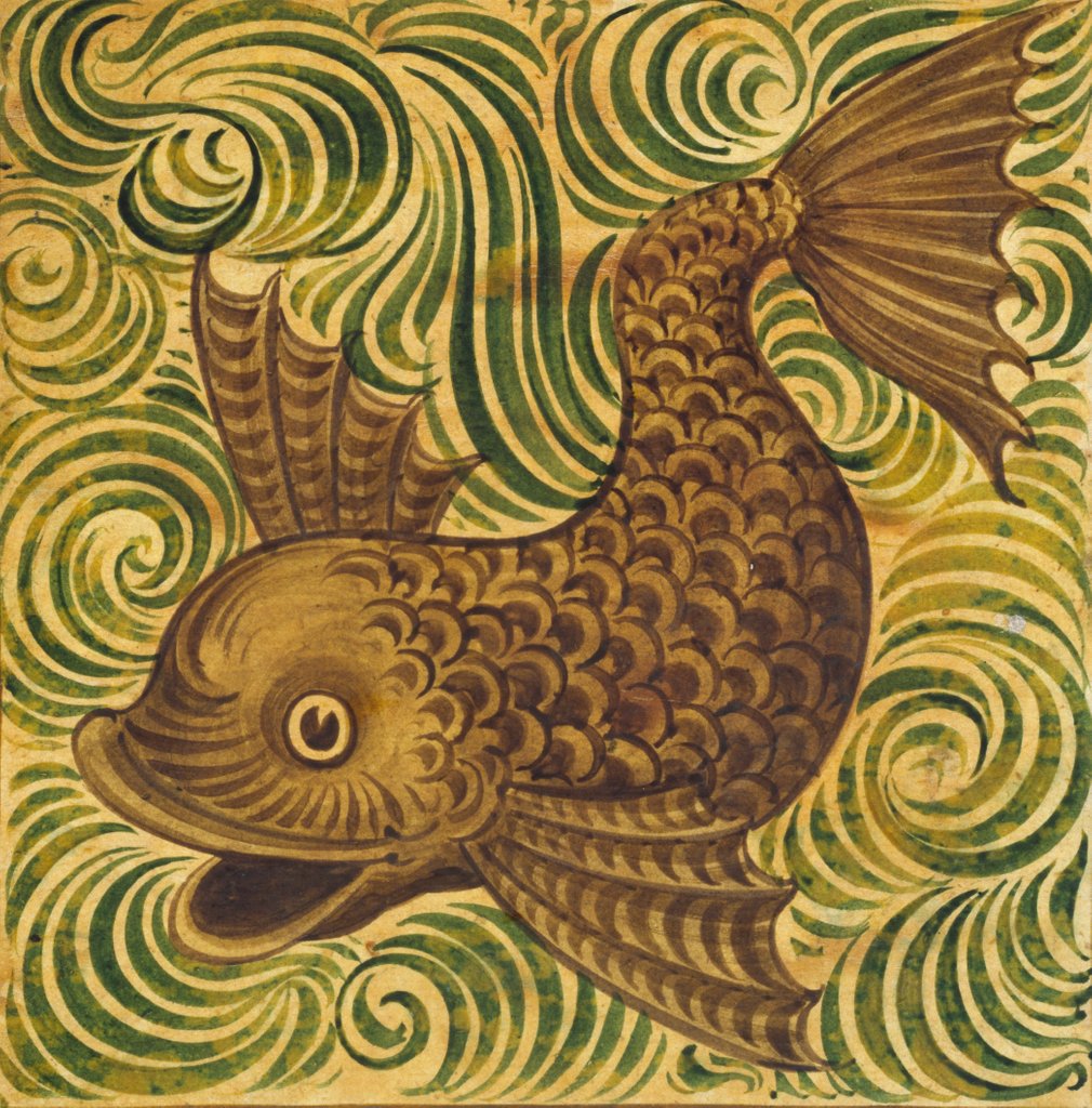 Detail of Dolphin by William Frend De Morgan