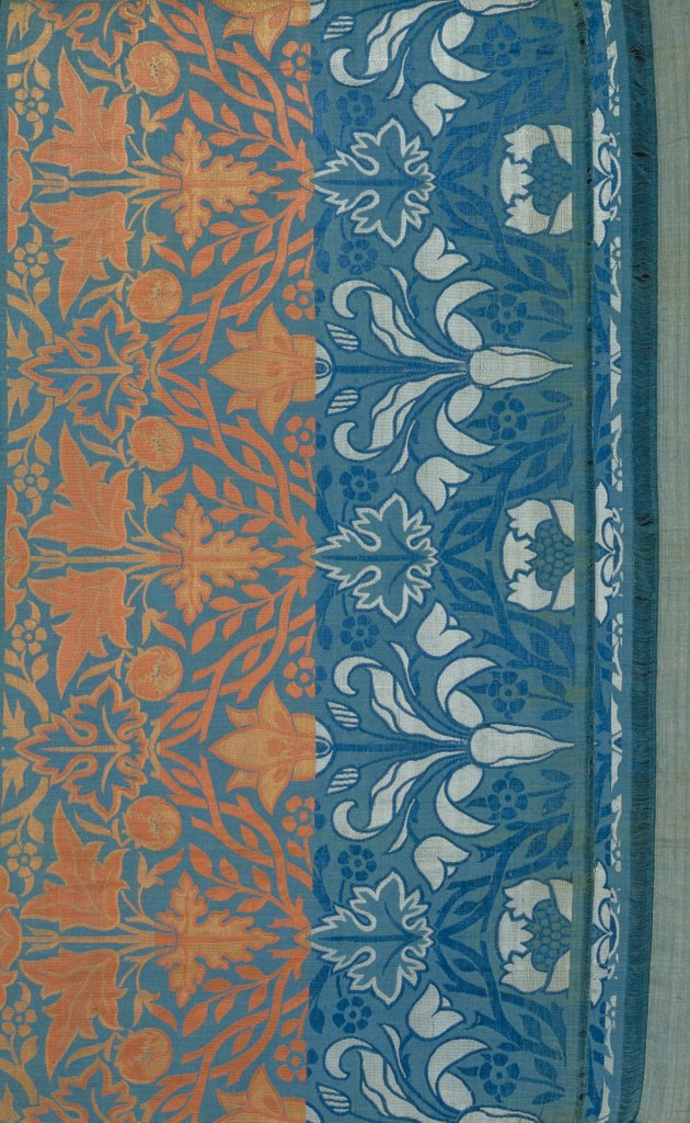 Detail of Cross Twigs furnishing fabric by John Henry Dearle