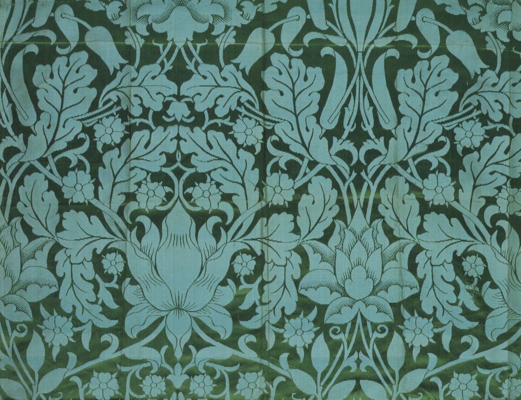 Detail of Oak furnishing fabric by William Morris