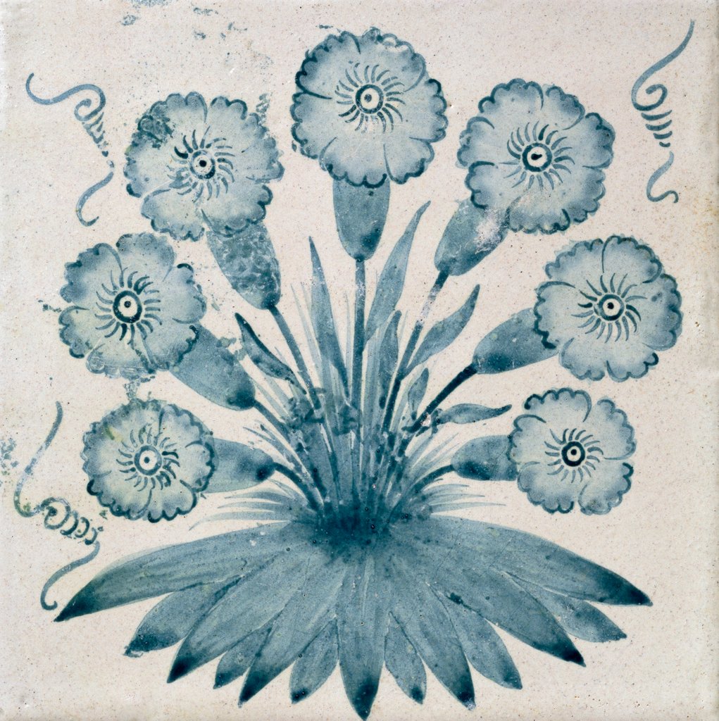 Detail of Daisy tile. England, 1864 by William Morris