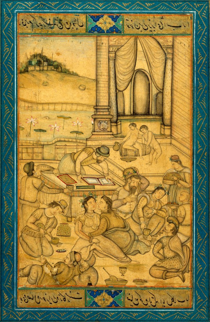 Detail of A party of carousing Europeans by Unknown