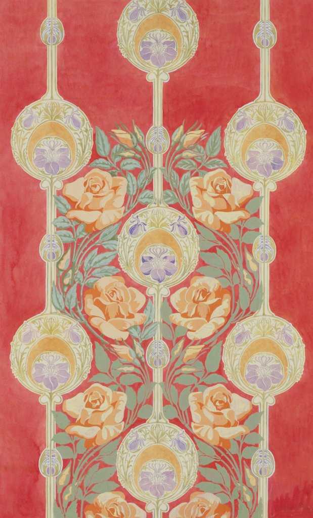 Detail of Textile design by Albert Edward Hayes