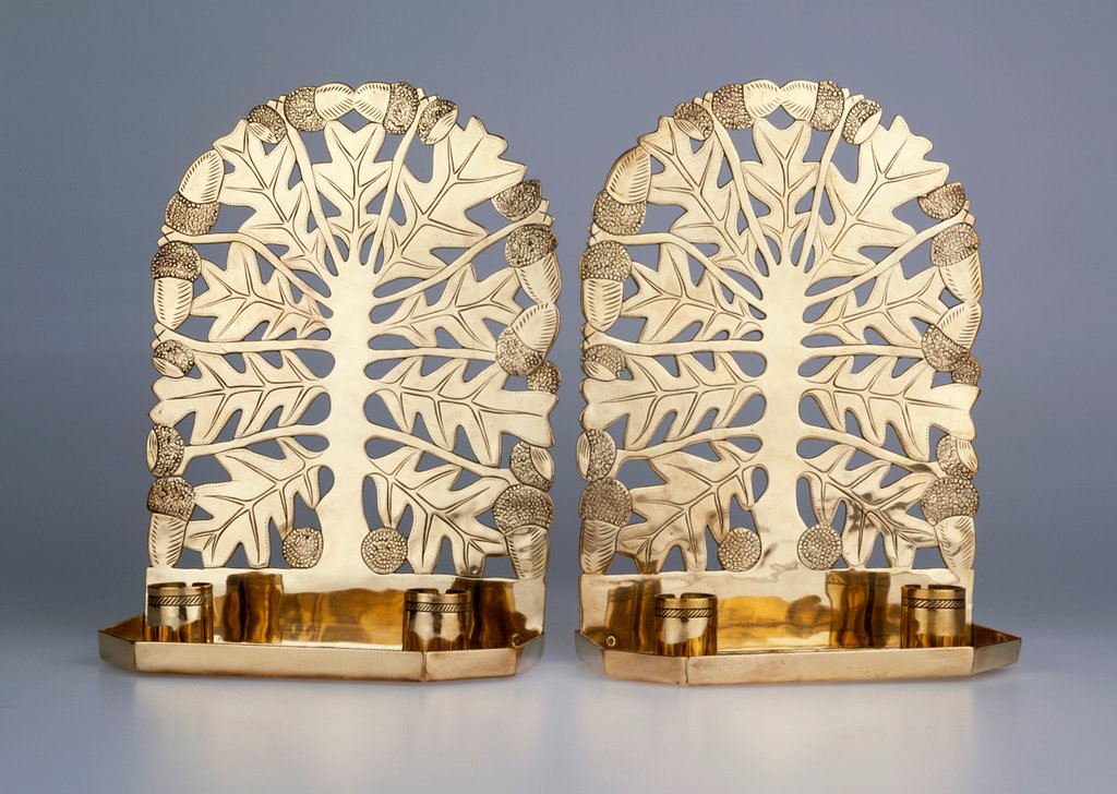 Detail of Candle sconce by Ernest William Gimson