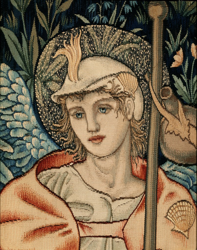 Detail of Angeli Ministrantes Tapestry by John Henry Dearle