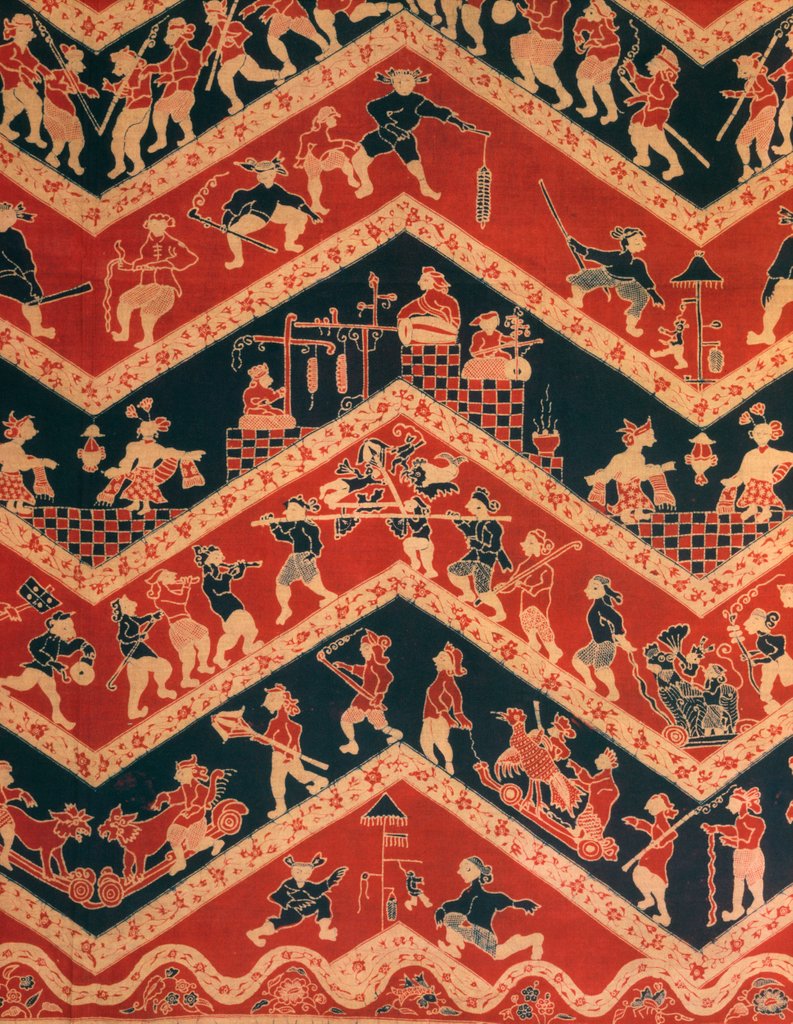 Detail of Batik textile by Unknown