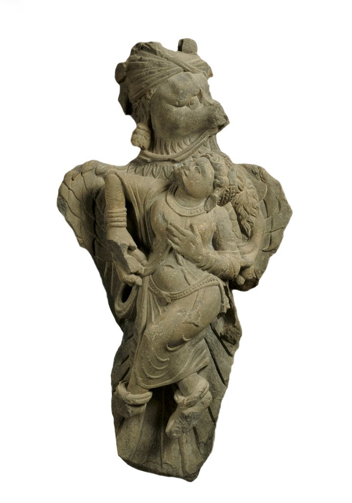 Detail of Garuda abducting Queen Kakati. Gandharan,  2nd - 3rd century by Unknown