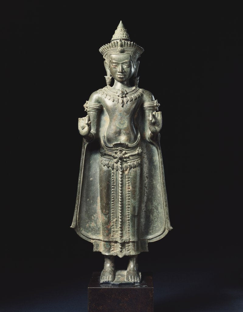 Detail of Standing Buddha. Cambodia, mid-12th century by Unknown