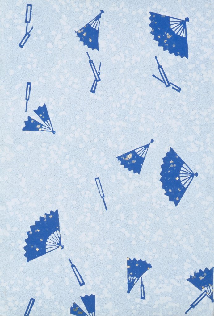 Detail of Japanese sliding door paper by Unknown