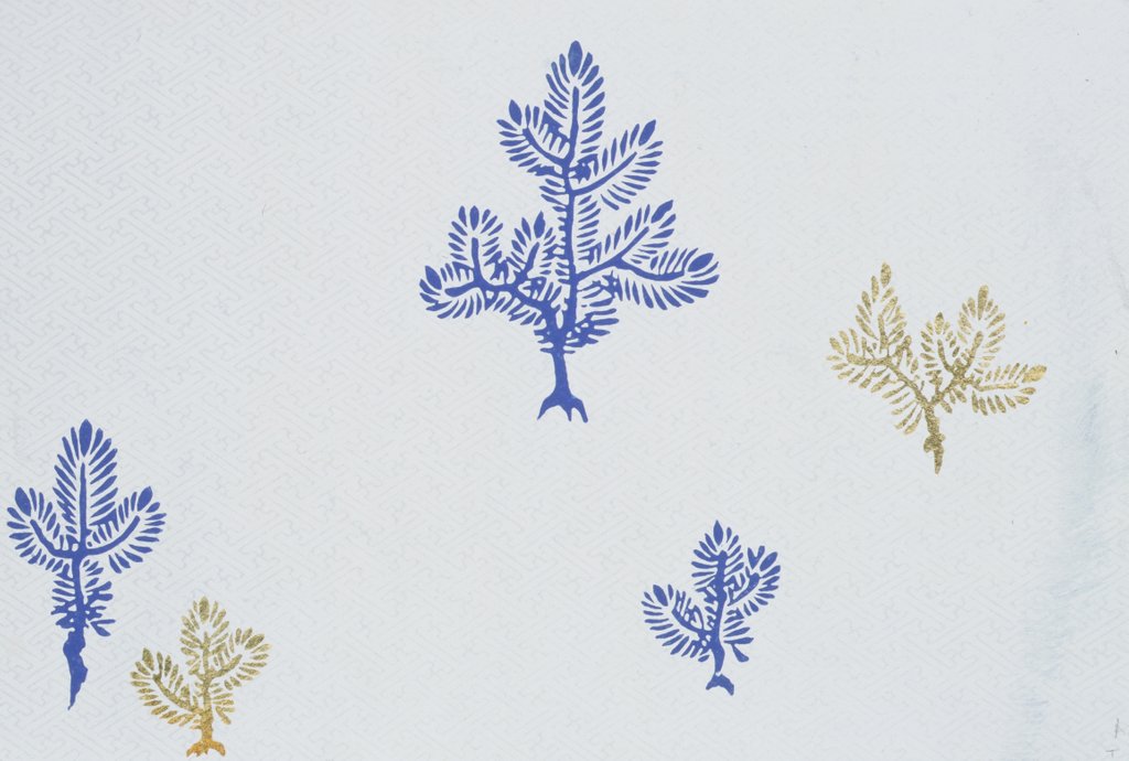 Detail of Japanese sliding door paper by Unknown