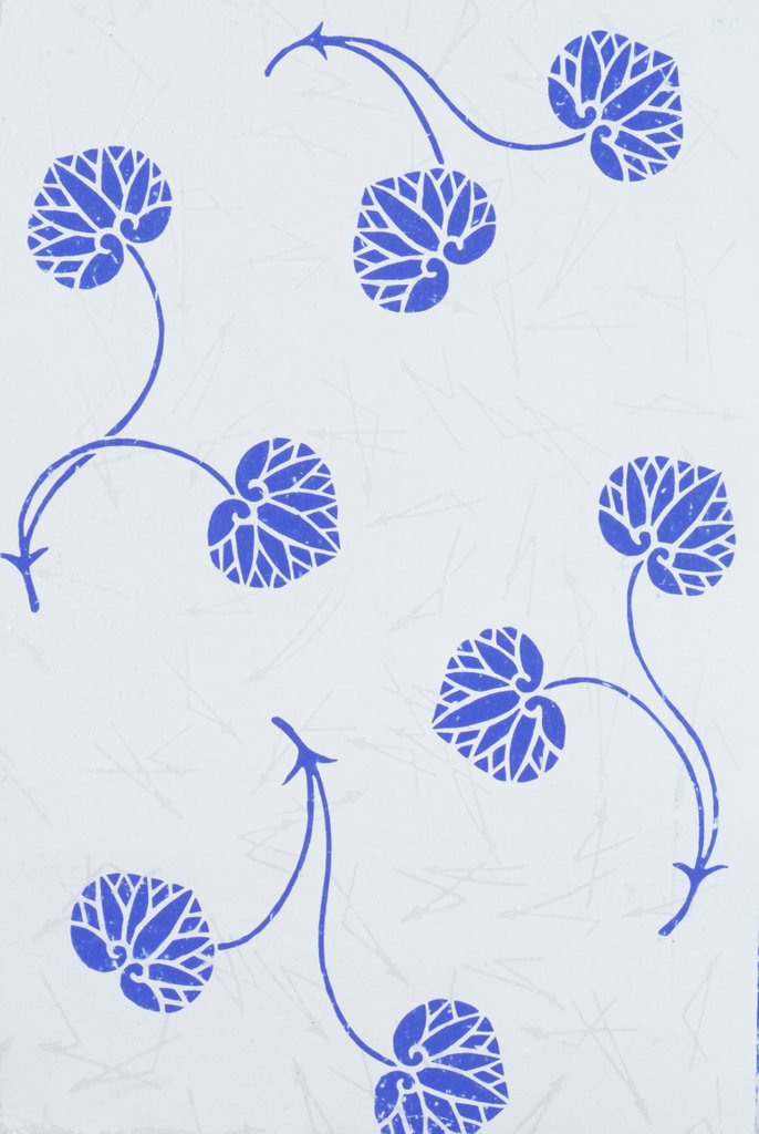 Detail of Japanese sliding door paper by Unknown