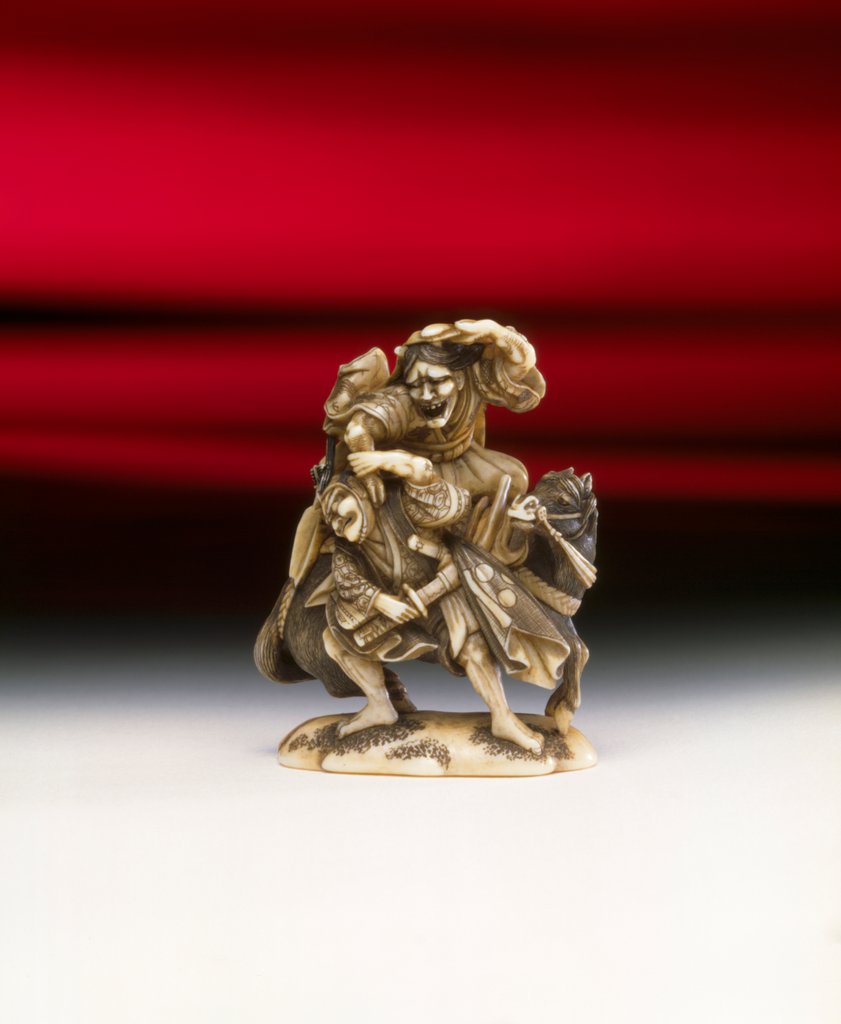 Detail of Netsuke by Kaigokudo Masatsugu