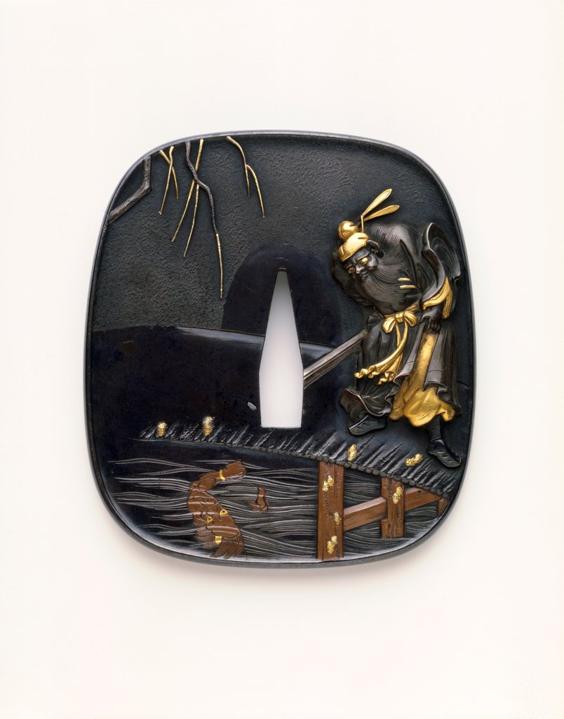 Detail of Tsuba by Seiryoken Hagiya Katsuhira