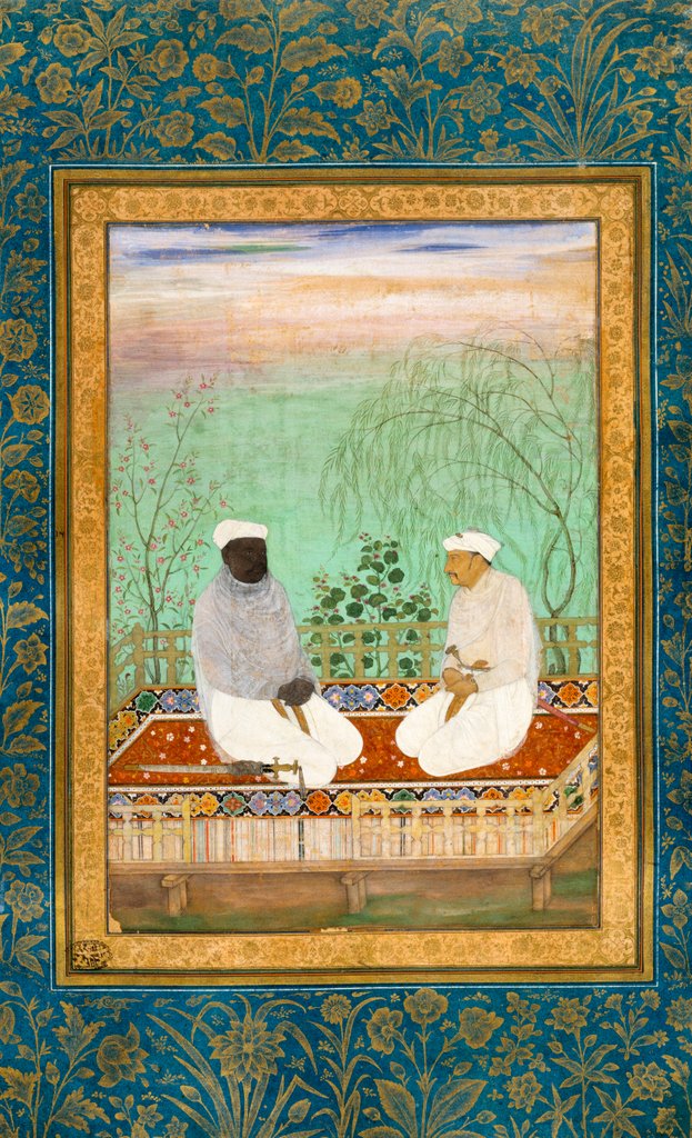 Detail of R. Bihare and J. Jain by Bishndas