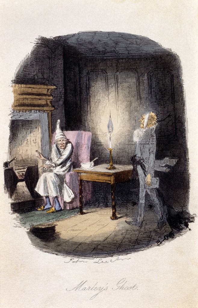 Detail of Marley's Ghost by John Leech