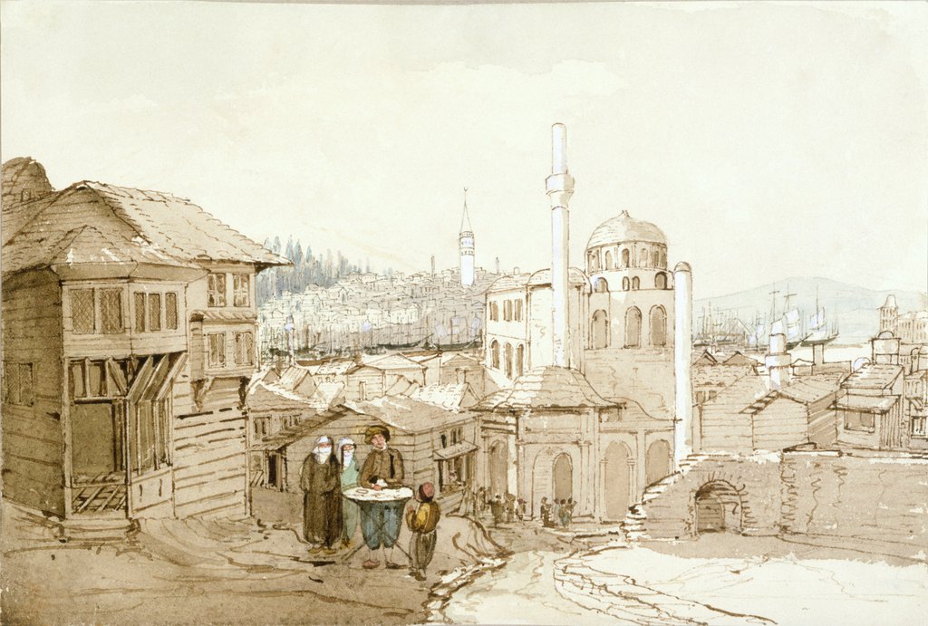 Detail of Istanbul street scene. Istanbul, Turkey, 19th century by Anonymous