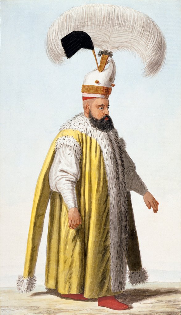 Detail of Janissary Officer. Ottoman Empire, Turkey, early 19th century by Anonymous Greek artist