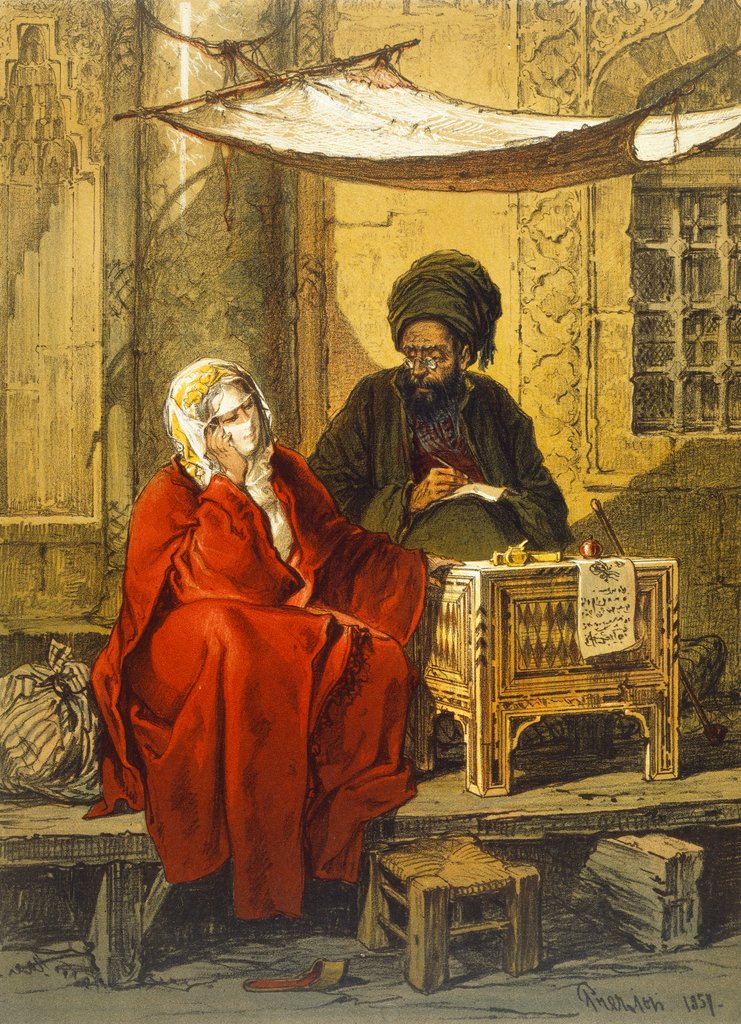 Detail of Letter Writer by A. Preziosi