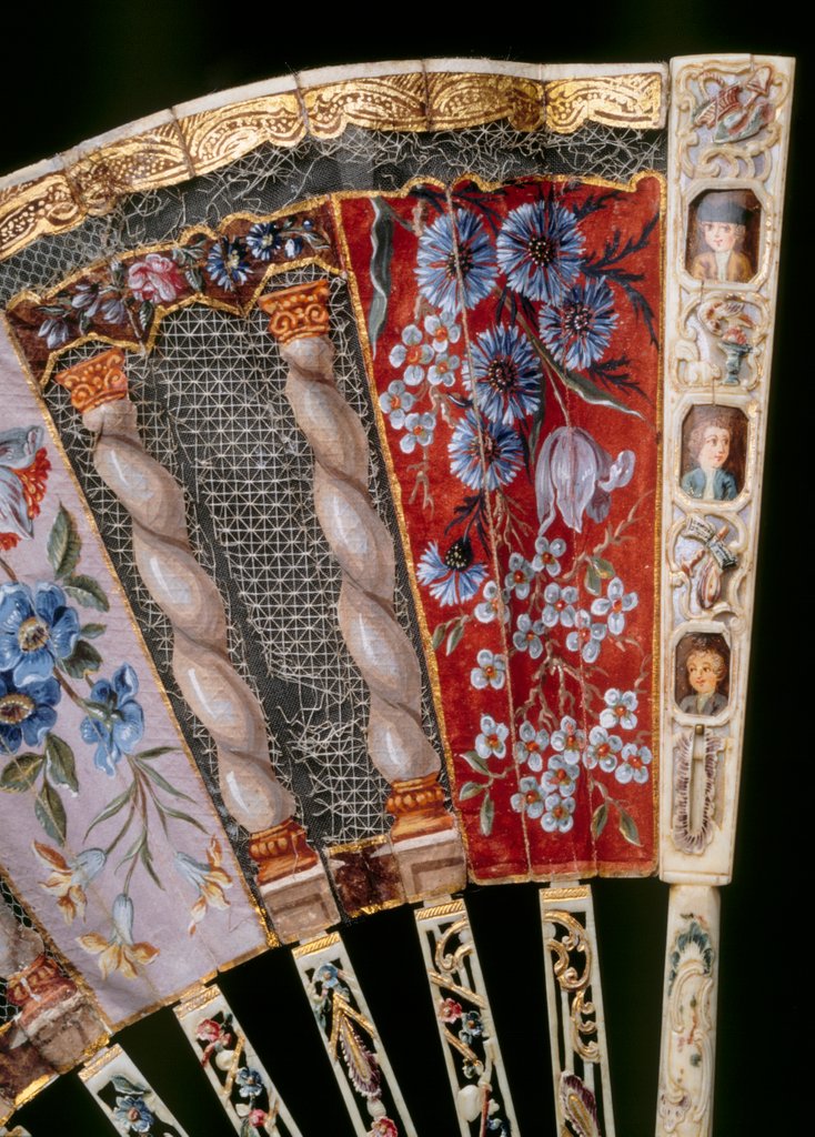 Detail of Bone Sticks Fan. France, 18th century by Unknown