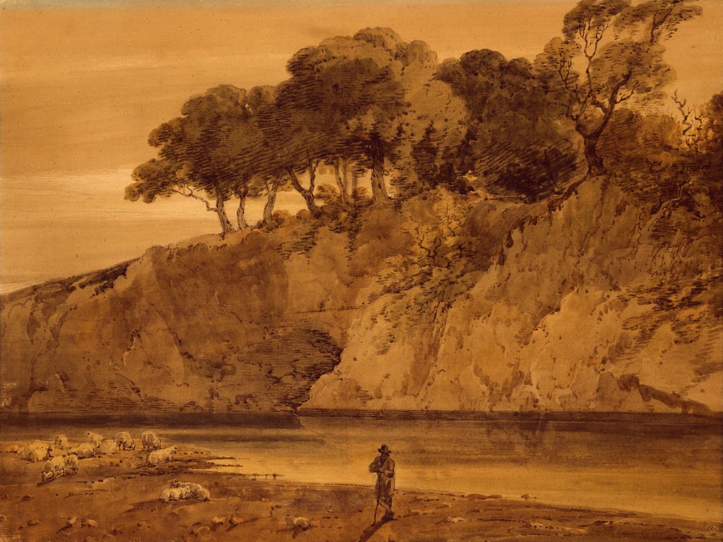Detail of On The Wharf by Thomas Girtin