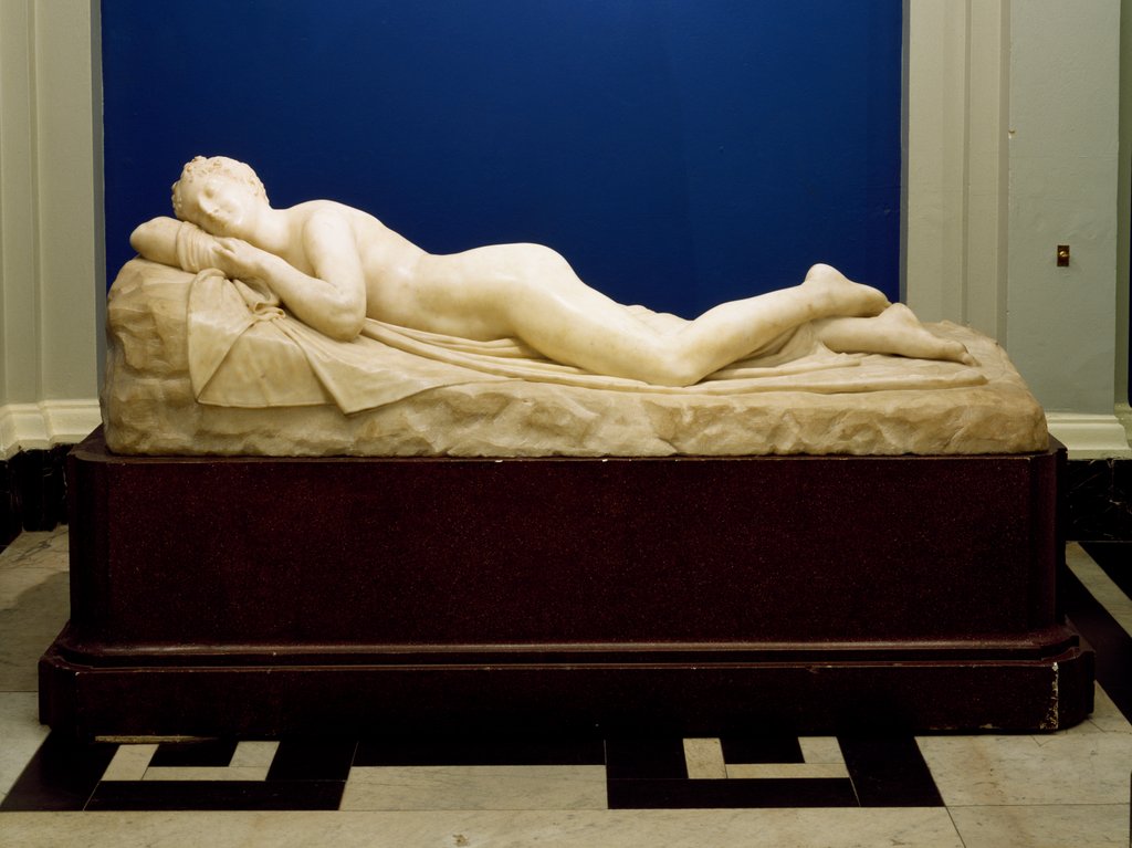 Detail of The Sleeping Nymph by Antonio Canova