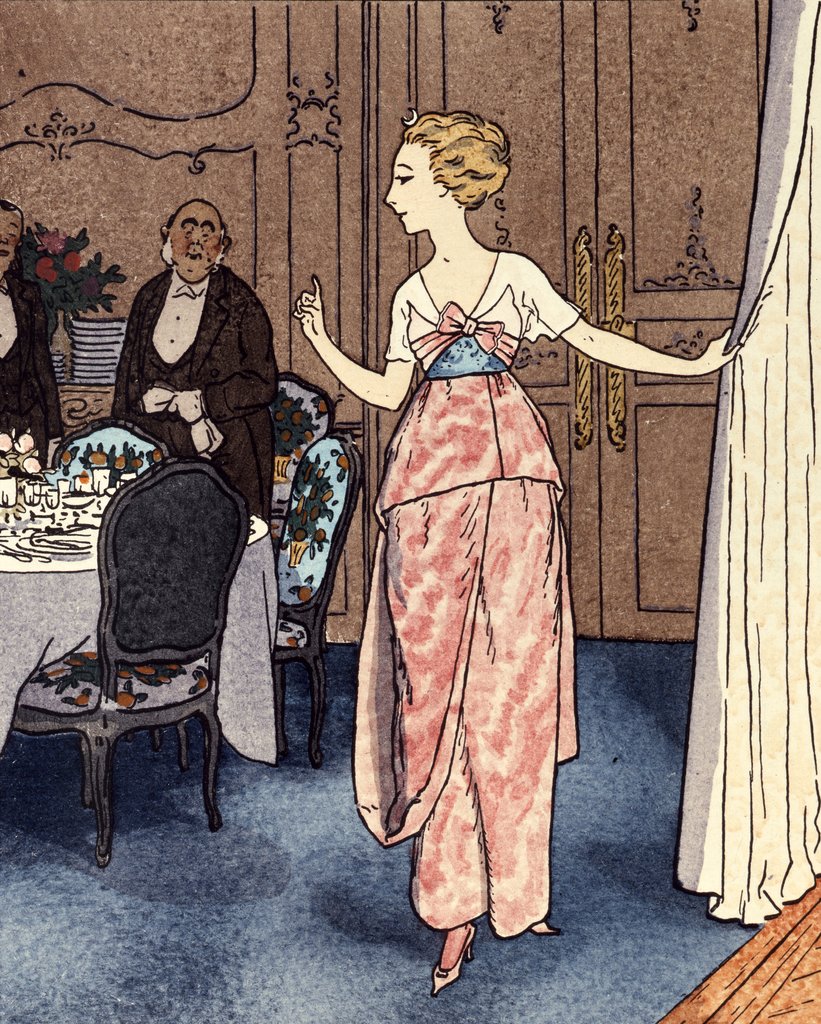 Detail of The Dinner Dress by Pierre Brissaud