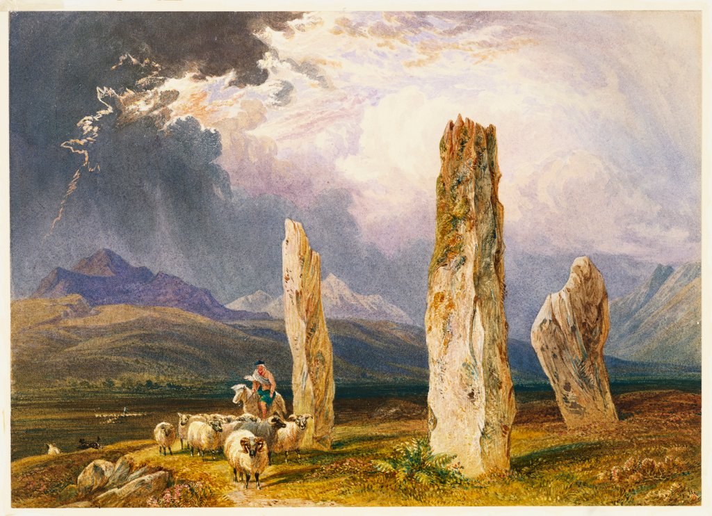 Detail of Circle of Stones, near Tormore, Isle of Arran by William Andrews Nesfield