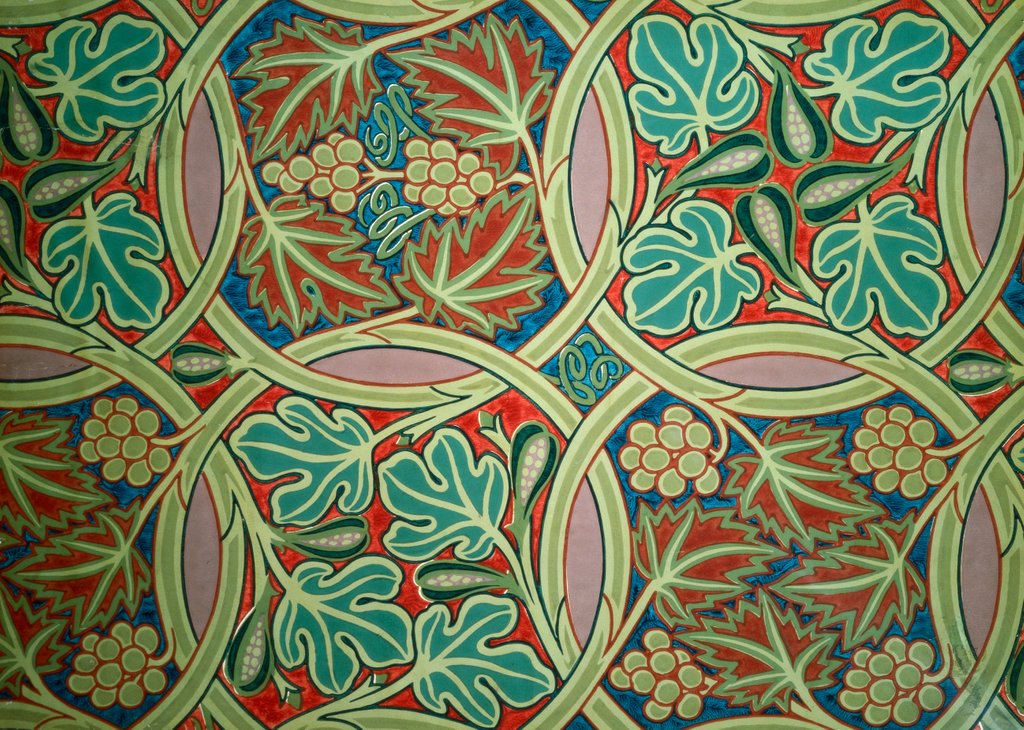 Detail of Fig and Vine wallpaper by George Heywood Maunoir Sumner