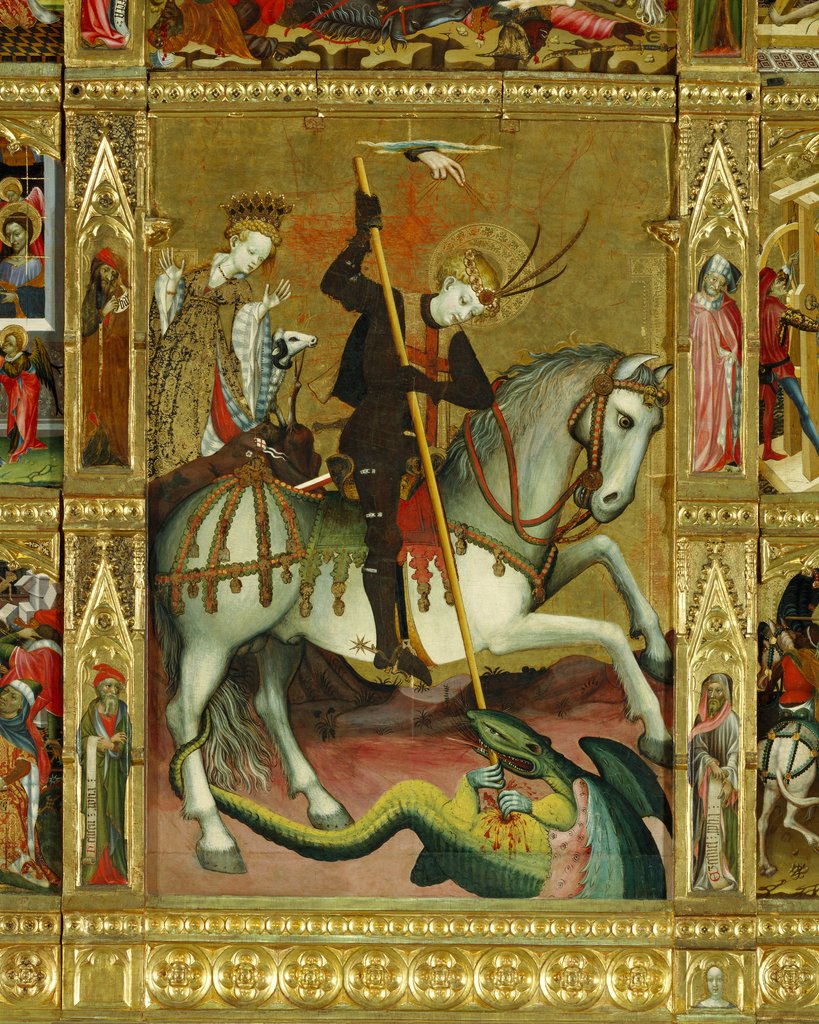 Detail of St George's Altarpiece, detail by Andre Marzal de Sas