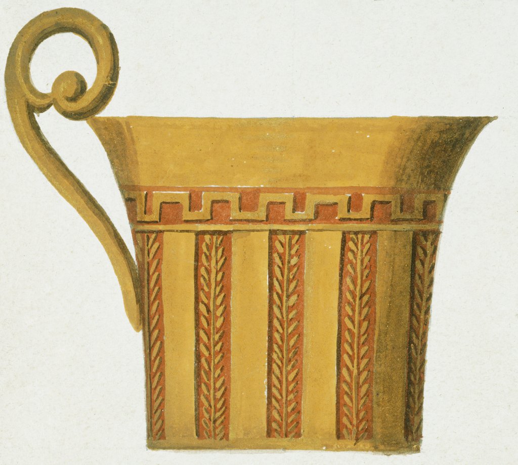 Detail of Design for a cup and bowl. France, early 19th century by Unknown