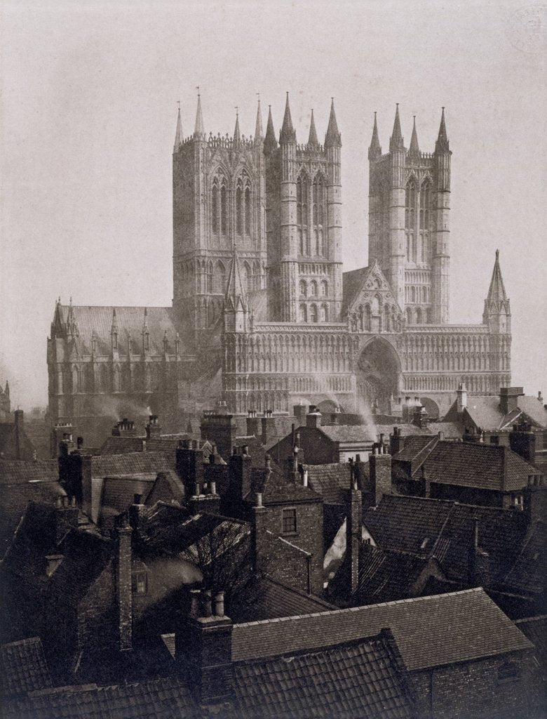 Detail of Lincoln Cathedral from the Castle by Frederick H. Evans