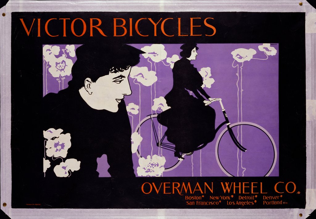 Detail of Victor Bicycles by Will H. Bradley