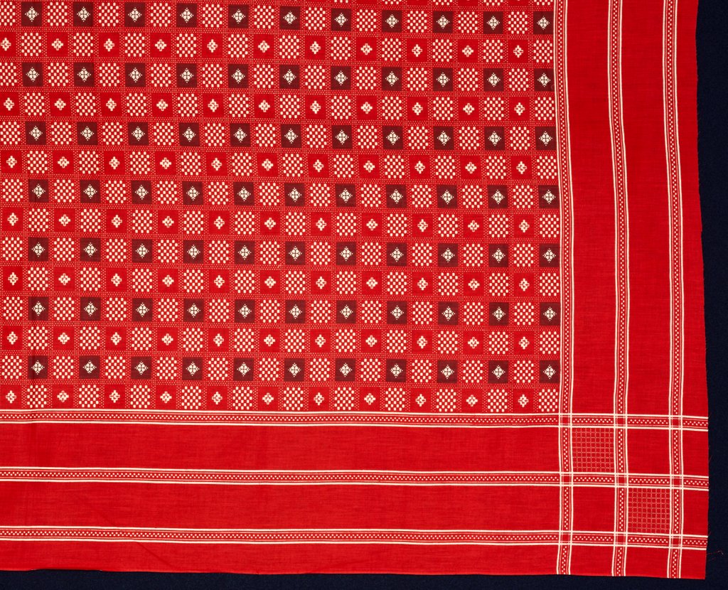Detail of Ikat Handkerchief, one of a pair, detail by Unknown